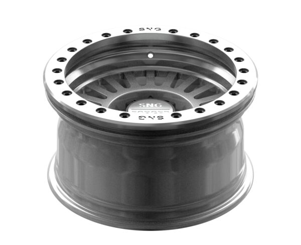 SNG Forged premium forged wheels displayed in a high-performance automotive setting.