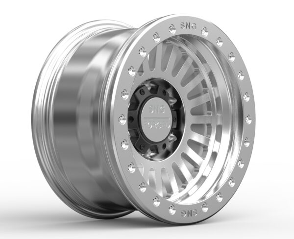 SNG Forged premium forged wheels displayed in a high-performance automotive setting.
